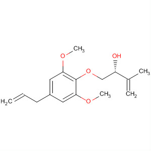 3-Buten-2-ol, 1-[2,6-dimethoxy-4-(2-propen-1-yl)phenoxy]-3-methyl-,(2R)- molecular structure