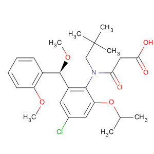 Propanoic acid,3-[[4-chloro-2-[(S)-methoxy(2-methoxyphenyl)methyl]-6-(1-methylethoxy)phenyl](2,2-dimethylpropyl)amino]-3-oxo-