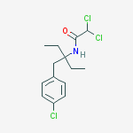 2,2-dichloro-n-[3-[(4-chlorophenyl)methyl]pentan-3-yl]acetamide