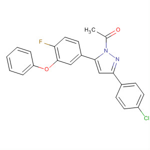 Ethanone,1-[3-(4-chlorophenyl)-5-(4-fluoro-3-phenoxyphenyl)-1H-pyrazol-1-yl]-