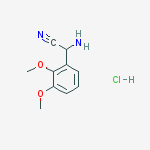 Amino(2,3-dimethoxyphenyl)acetonitrile molecular structure