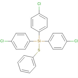 Silane, tris(4-chlorophenyl)(phenylthio)- molecular structure