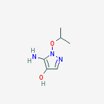 1H-Pyrazol-4-ol,  5-amino-1-(1-methylethoxy)- molecular structure