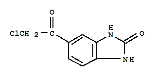 5-(chloroacetyl)-1,3-dihydro-2H-benzimidazol-2-one molecular structure