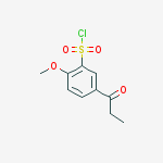 1-(3'-CHLOROSULFONYL-4'-METHOXYPHENYL)-1-PROPANONE molecular structure