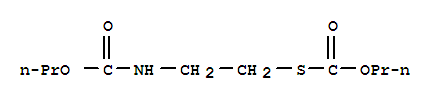 S-{2-[(propoxycarbonyl)amino]ethyl} O-propyl carbonothioate molecular structure