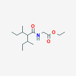 ethyl N-(2-sec-butyl-3-methyl-1-oxopentyl)glycinate molecular structure
