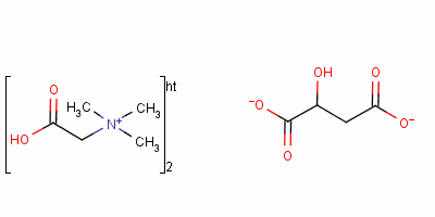 bis[(carboxymethyl)trimethylammonium] ()-malate molecular structure