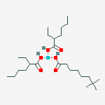 bis(2-ethylhexanoato-O)(neodecanoato-O)cerium molecular structure