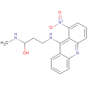 1,3-Propanediamine, N-methyl-N'-(1-nitro-9-acridinyl)-, monohydrate molecular structure