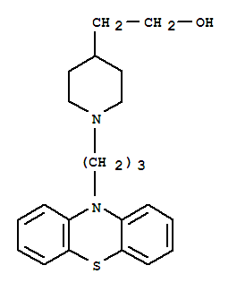 4-Piperidineethanol, 1-(3-phenothiazin-10-ylpropyl)- molecular structure