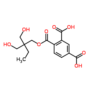 1,2,4-BENZENETRICARBOXYLIC ACID 1(OR 2)-[2,2-BIS(HYDROXYMETHYL)BUTYL] 2,4(OR 1,4)-BIS[2-HYDROXY-3-[(1-OXONEODECYL)OXY]PROPYL] ESTER,MONO(HYDROGEN 1,2-BENZENEDICARBOXYLATE)