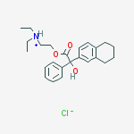 diethyl-[2-[2-hydroxy-2-phenyl-2-(5,6,7,8-tetrahydronaphthalen-2-yl)acetyl]oxyethyl]azanium chloride