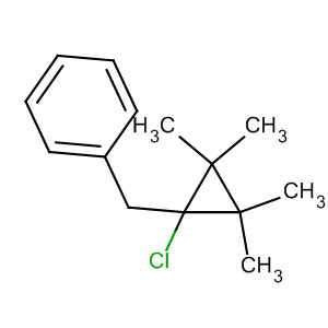 Benzene, [(1-chloro-2,2,3,3-tetramethylcyclopropyl)methyl]- molecular structure