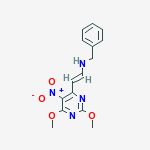 N-(2-(2,6-DIMETHOXY-5-NITRO-PYRIMIDIN-4-YL)VINYL)BENZENEMETHANAMINE