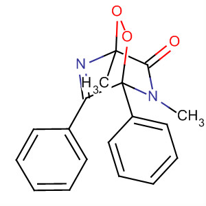 2,3-Dioxa-5,7-diazabicyclo[2.2.2]oct-7-en-6-one,1,5-dimethyl-4,8-diphenyl- molecular structure