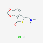 6-[(dimethylamino)methyl]thieno[3,4-e][1,3]benzodioxol-8(6H)-one hydrochloride molecular structure