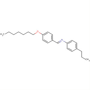 Benzenamine, N-[[4-(heptyloxy)phenyl]methylene]-4-propyl-, (E)- molecular structure