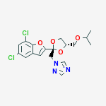 1-({(2R,4S)-2-(5,7-dichloro-1-benzofuran-2-yl)-4-[(1-methylethoxy)methyl]-1,3-dioxolan-2-yl}methyl)-1H-1,2,4-triazole