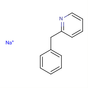 Pyridine, 2-(phenylmethyl)-, ion(1-), sodium molecular structure
